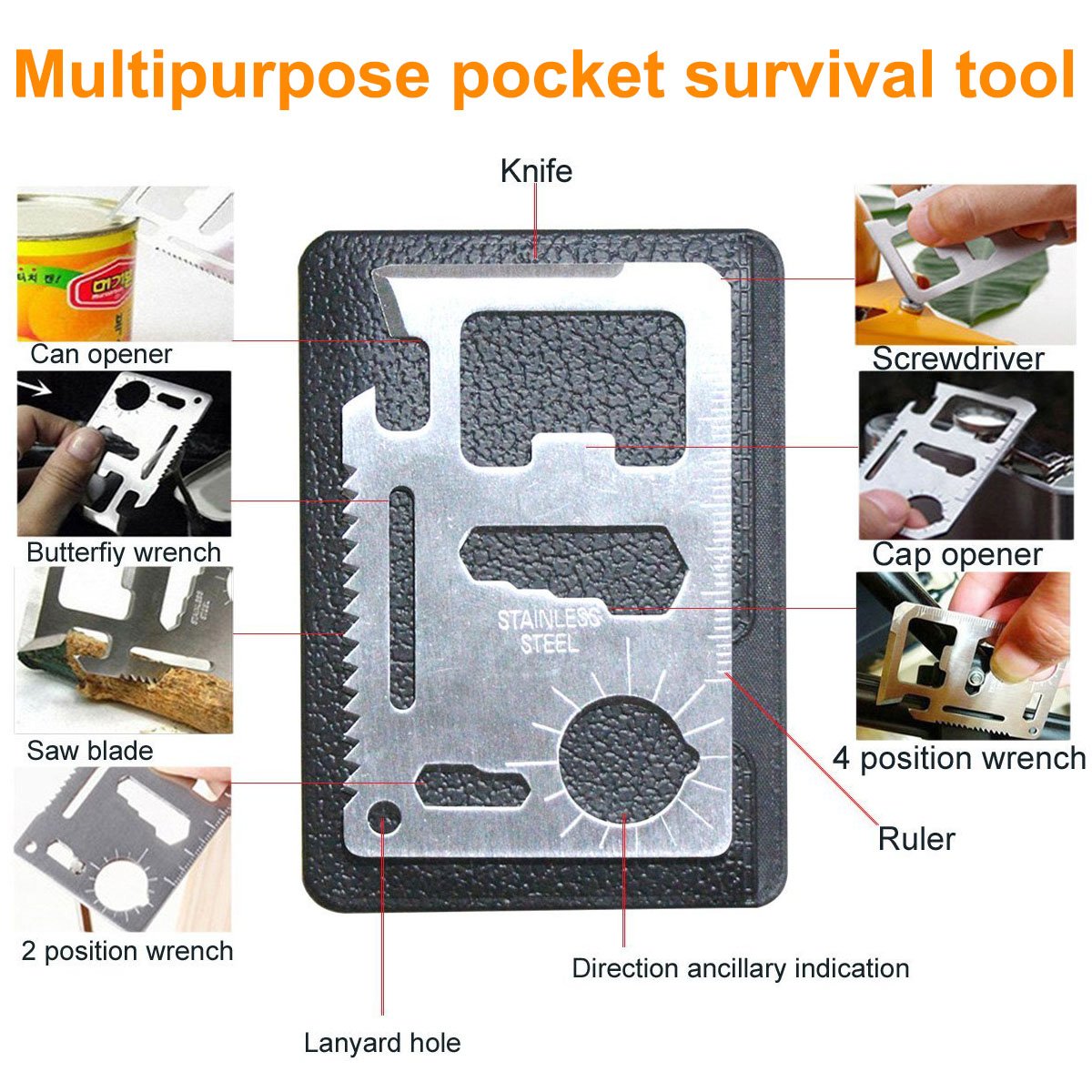 EMDMAK Survival Kit Outdoor Emergency Gear Kit for Camping Hiking Travelling o..