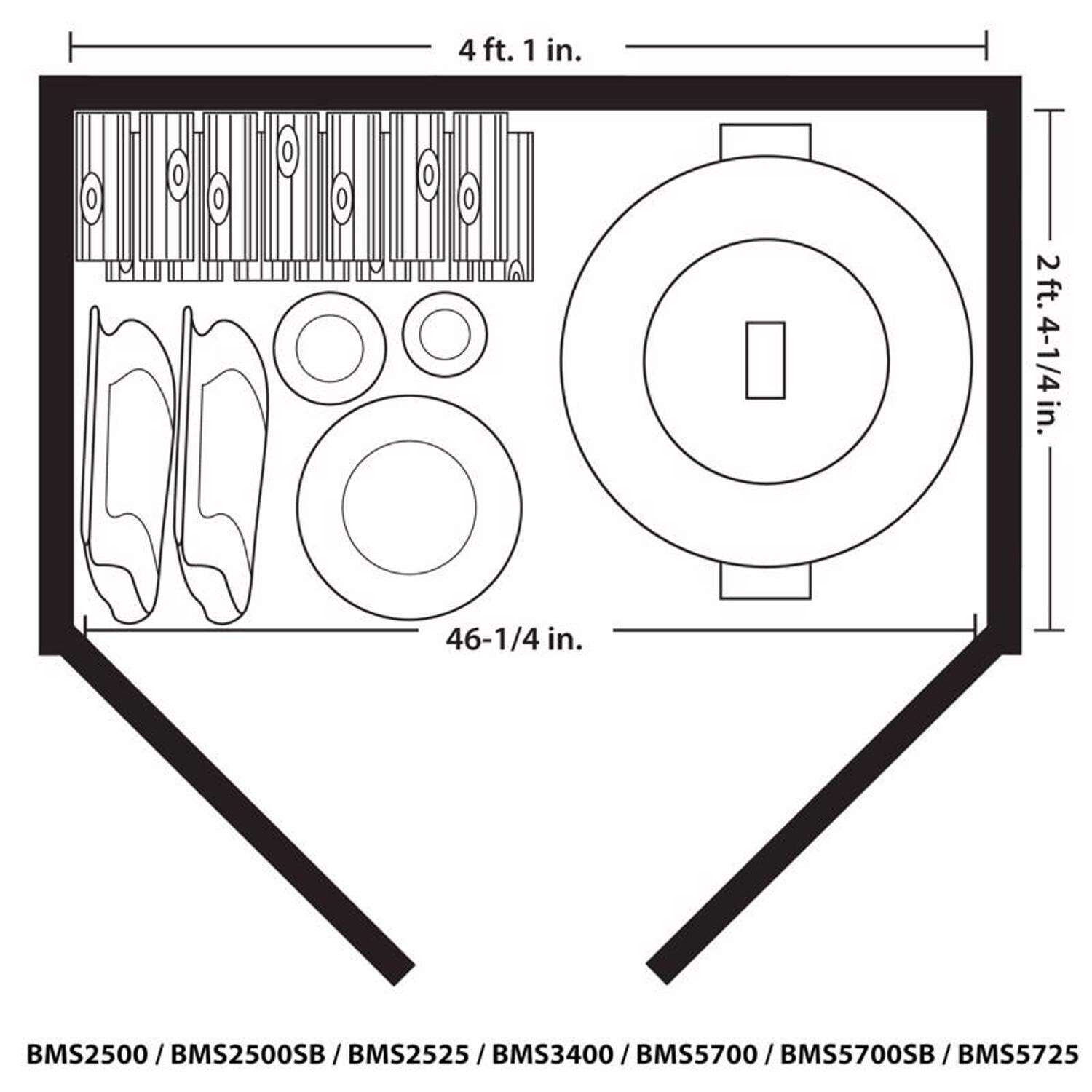 Suncast 4 ft. x 2 ft. Resin Horizontal Pent Storage Shed with Floor Kit