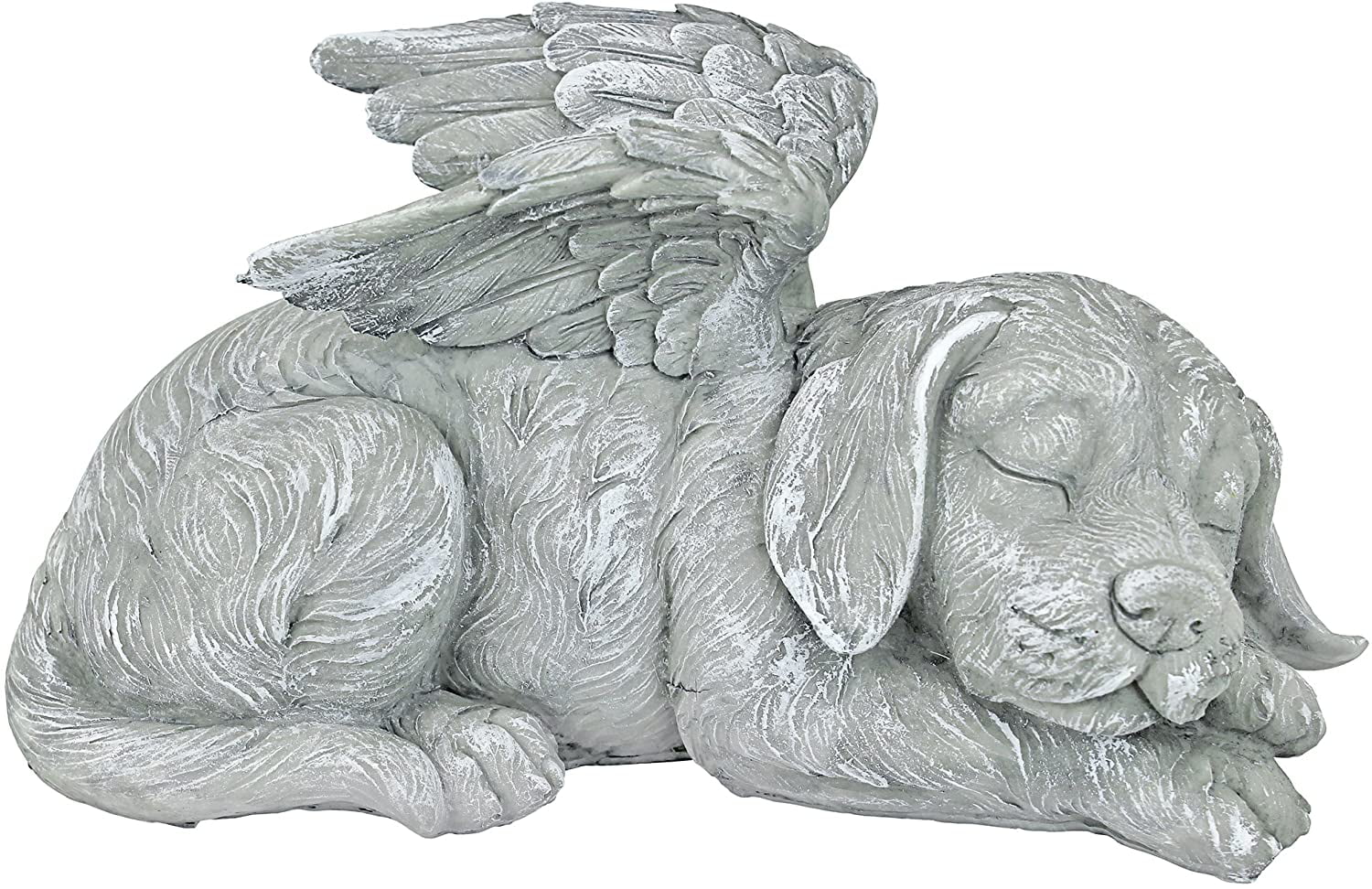 Design Toscano Lawn and Garden Outdoor Decor Stone Dog Memorial Angel Pet Statue