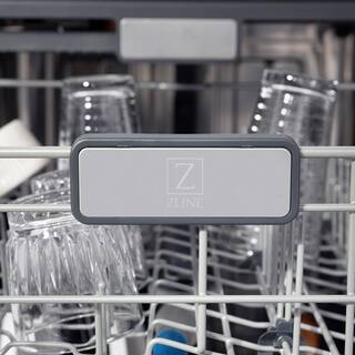 ZLINE Kitchen and Bath Autograph Edition 24 in. Top Control 6-Cycle Tall Tub Dishwasher w 3rd Rack in Fingerprint Resistant Stainless  Gold DWMTZ-SN-24-G