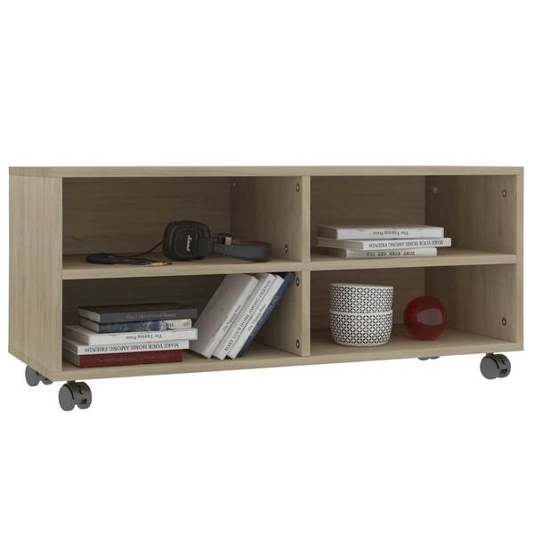 TV Cabinet with Castors Sonoma Oak 35.4