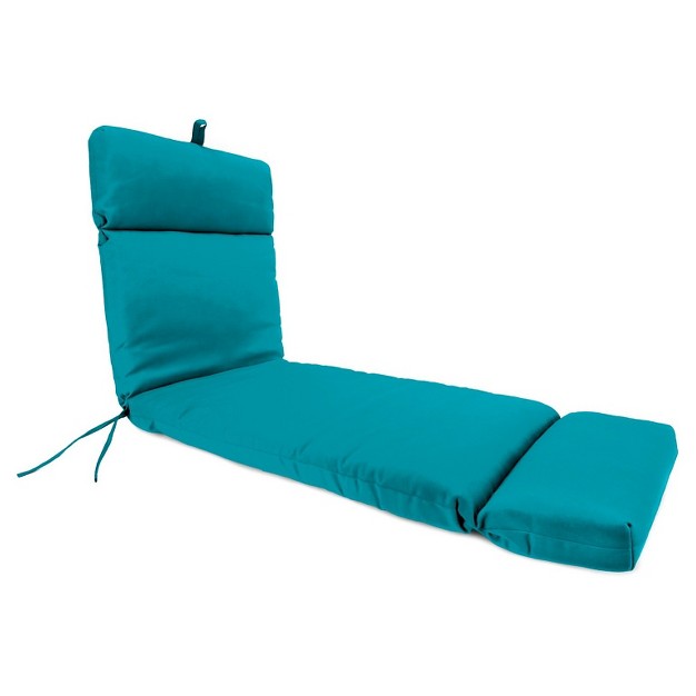 French Edge Outdoor Cushion Davinci Turquoise Jordan Manufacturing Uv amp Water resistant Patio Chaise Lounge Pad