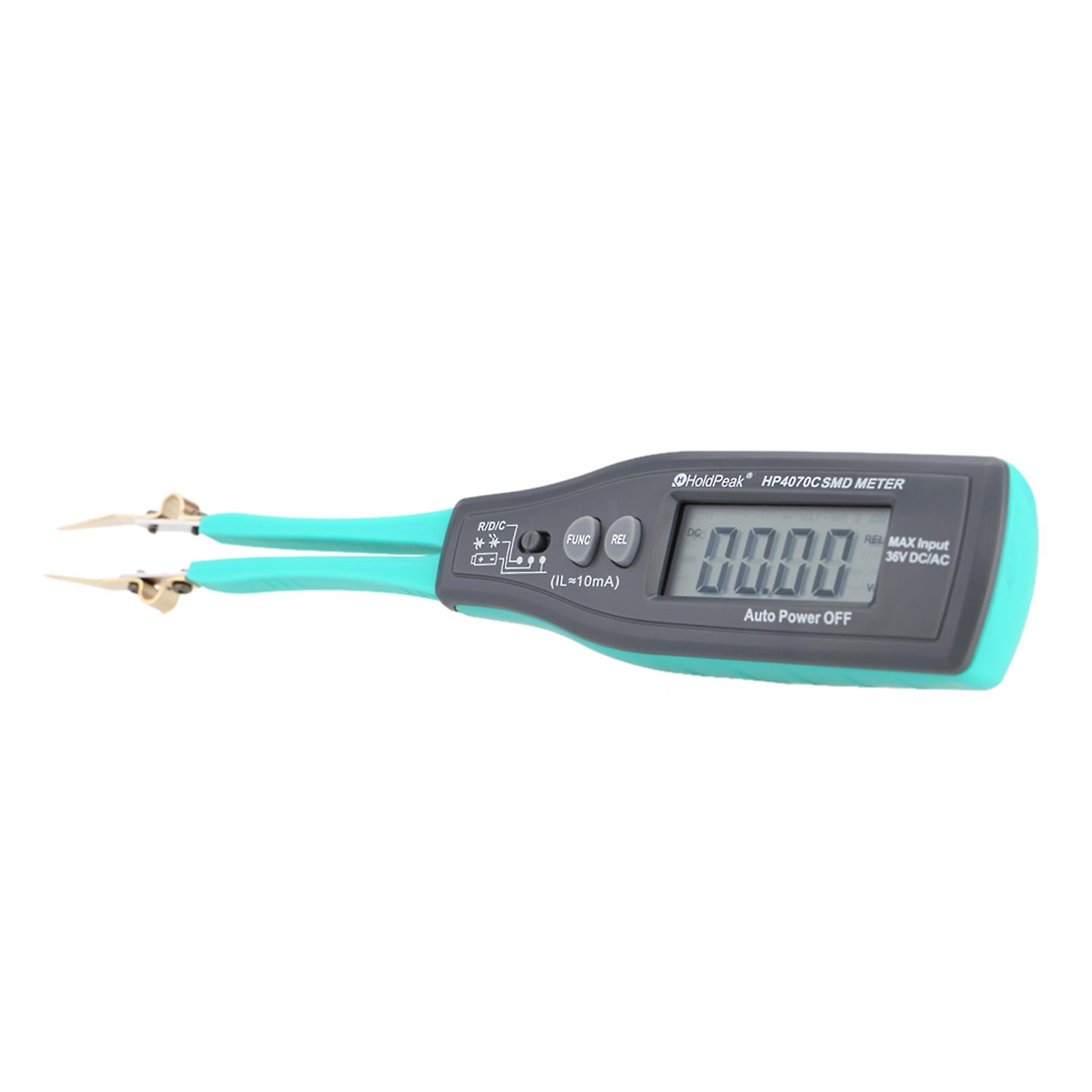 Holdpeak Hp-4070c Handheld Smart Smd Tester Tweezers Resistor Capacitor Diode Continuity Intelligent Testing Clips With Relative Value No.290109