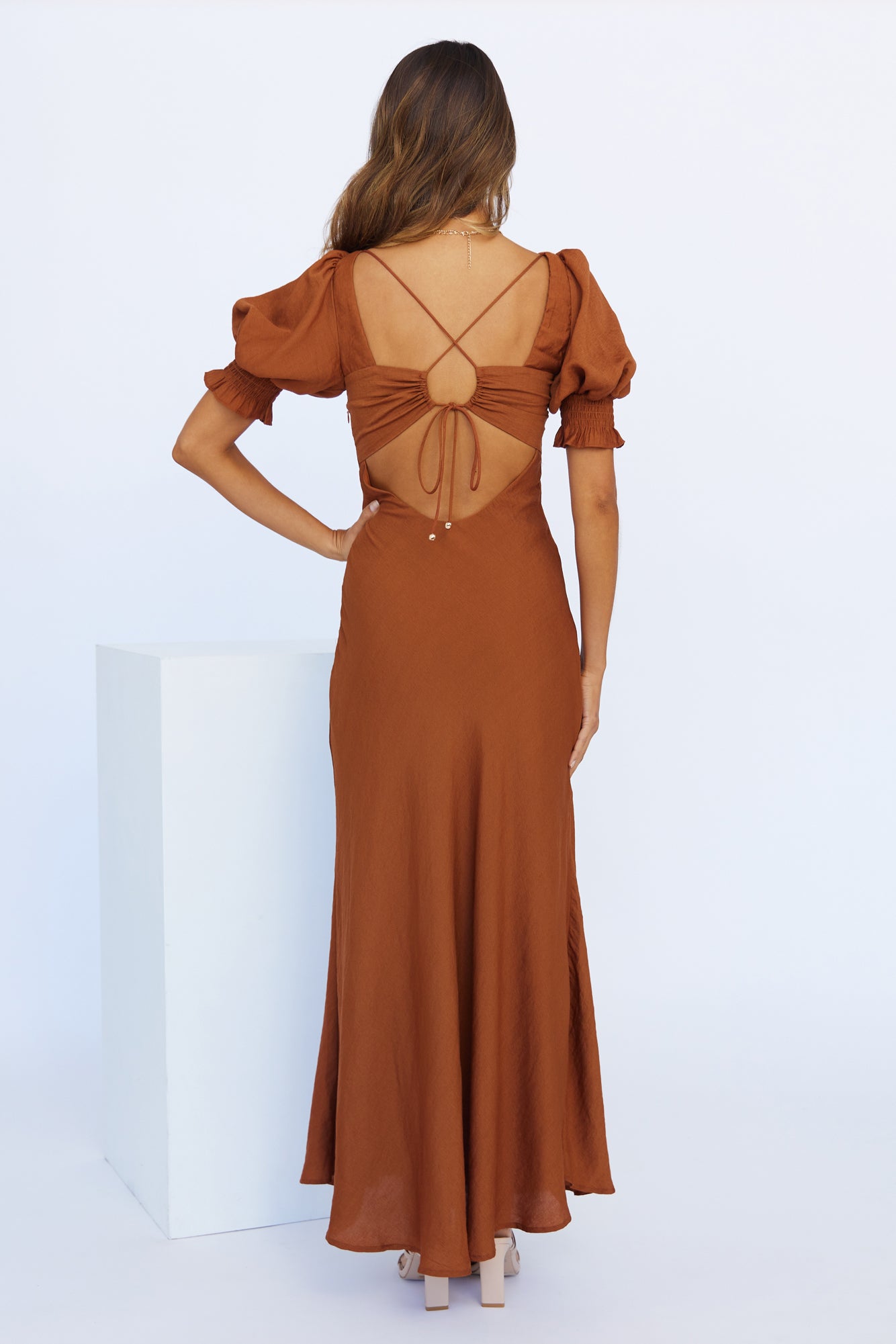 Love Rider Midi Dress Rust