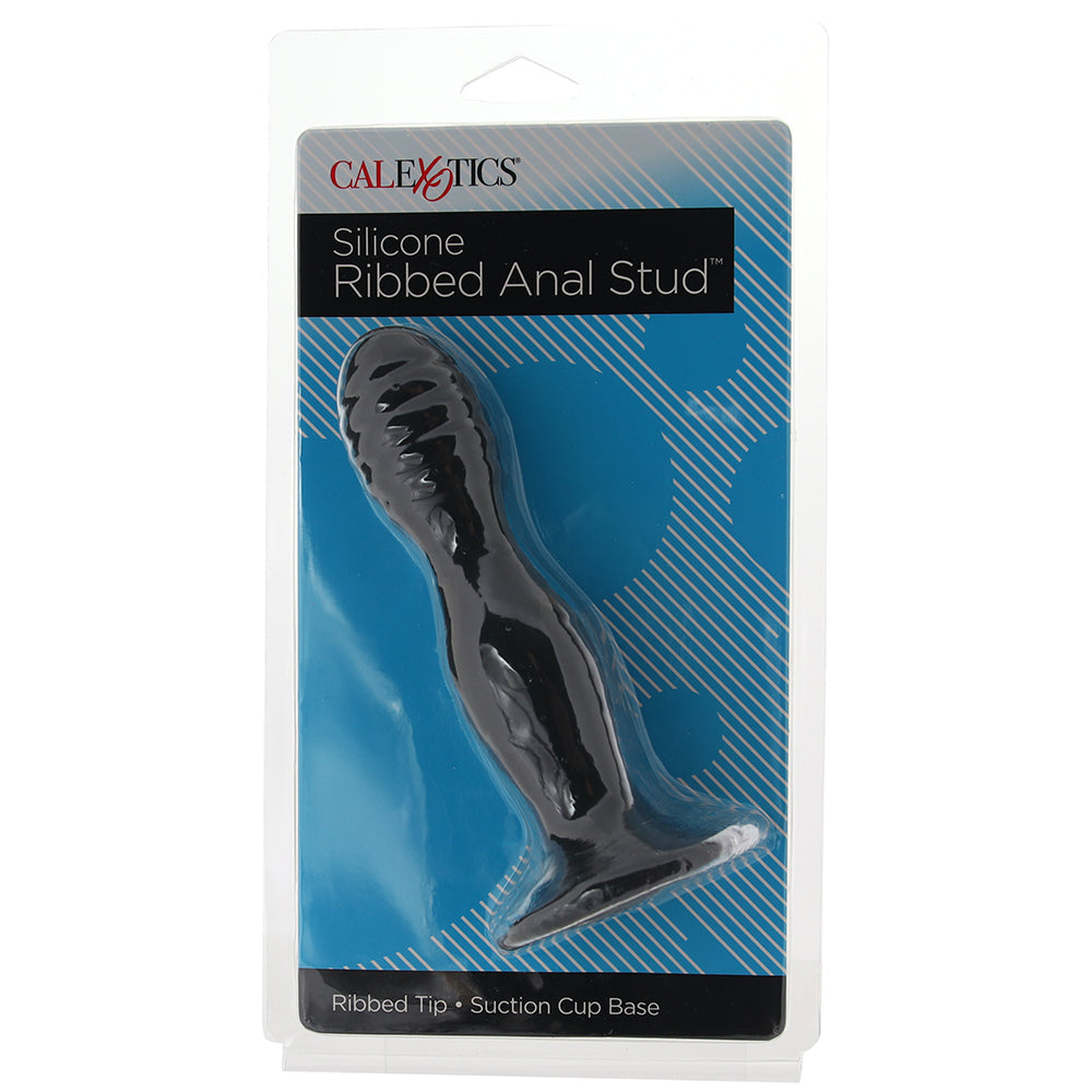 Silicone Ribbed Anal Stud Probe