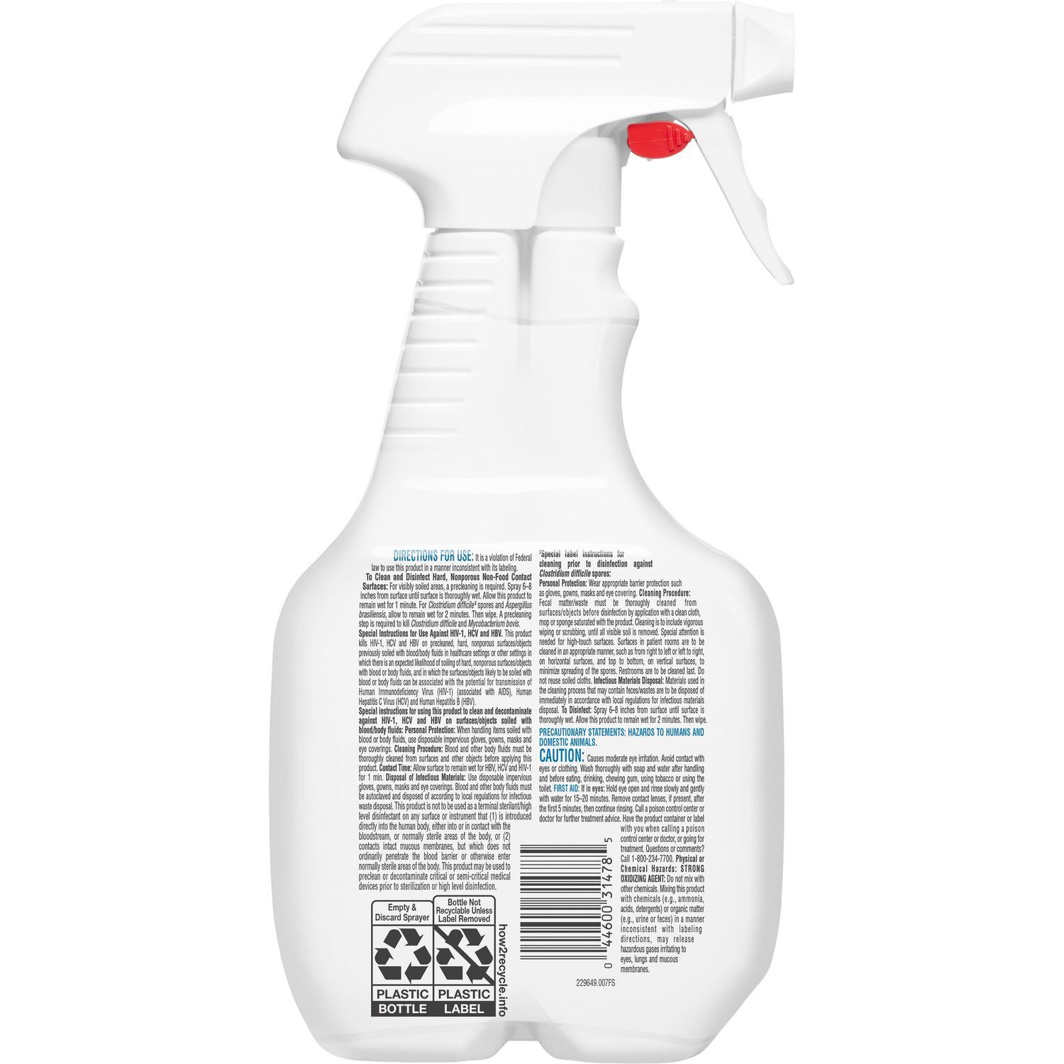 Fuzion Cleaner Disinfectant by The Clorox Company CLO31478CT