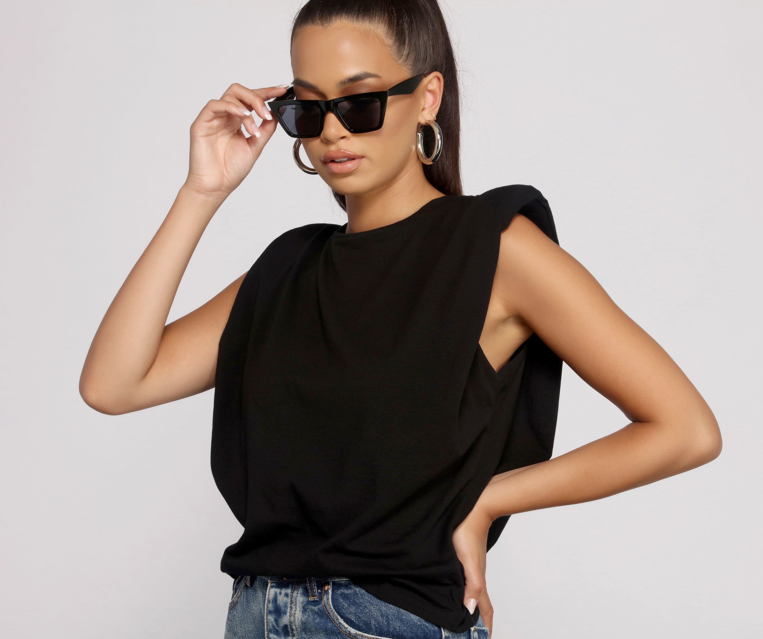 Essential Crew Neck Basic Muscle Tee