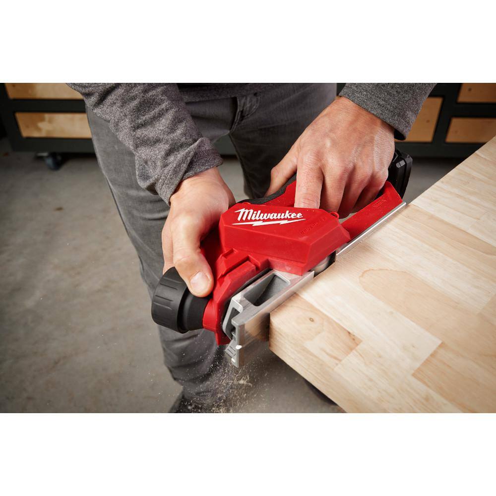 MW M12 12V Lithium-Ion Brushless Cordless 2 in. Planer (Tool-Only) 2524-20