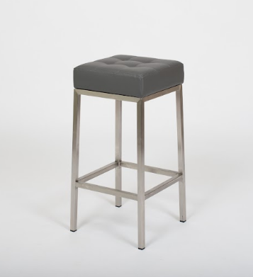 Vanity Stool in Grey Seating