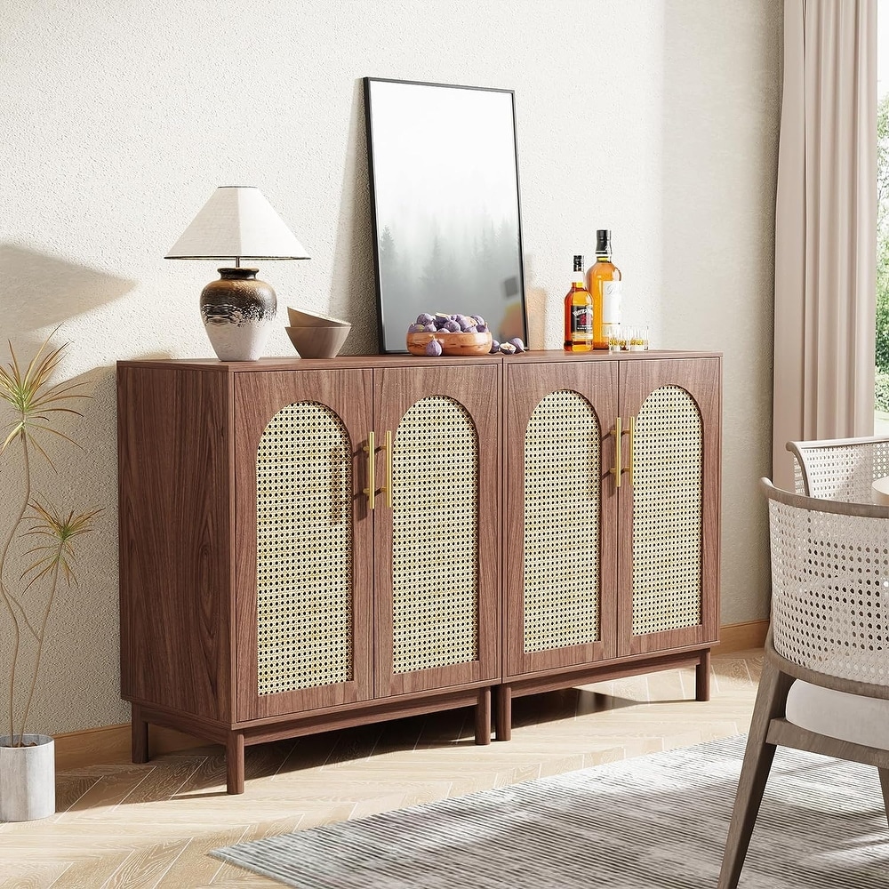 Rattan Sideboard Buffet Cabinet