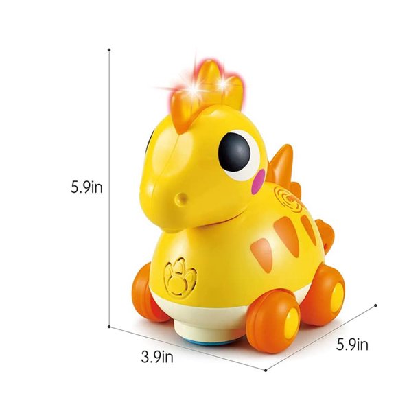 VATENIC Crawling Baby Toys for Babies， Touch and Go Light up Musical Dinosaur Walking Toys，Baby Toddler Toys Age 1-2 Baby Gifts，18 Month+ Kids Toys