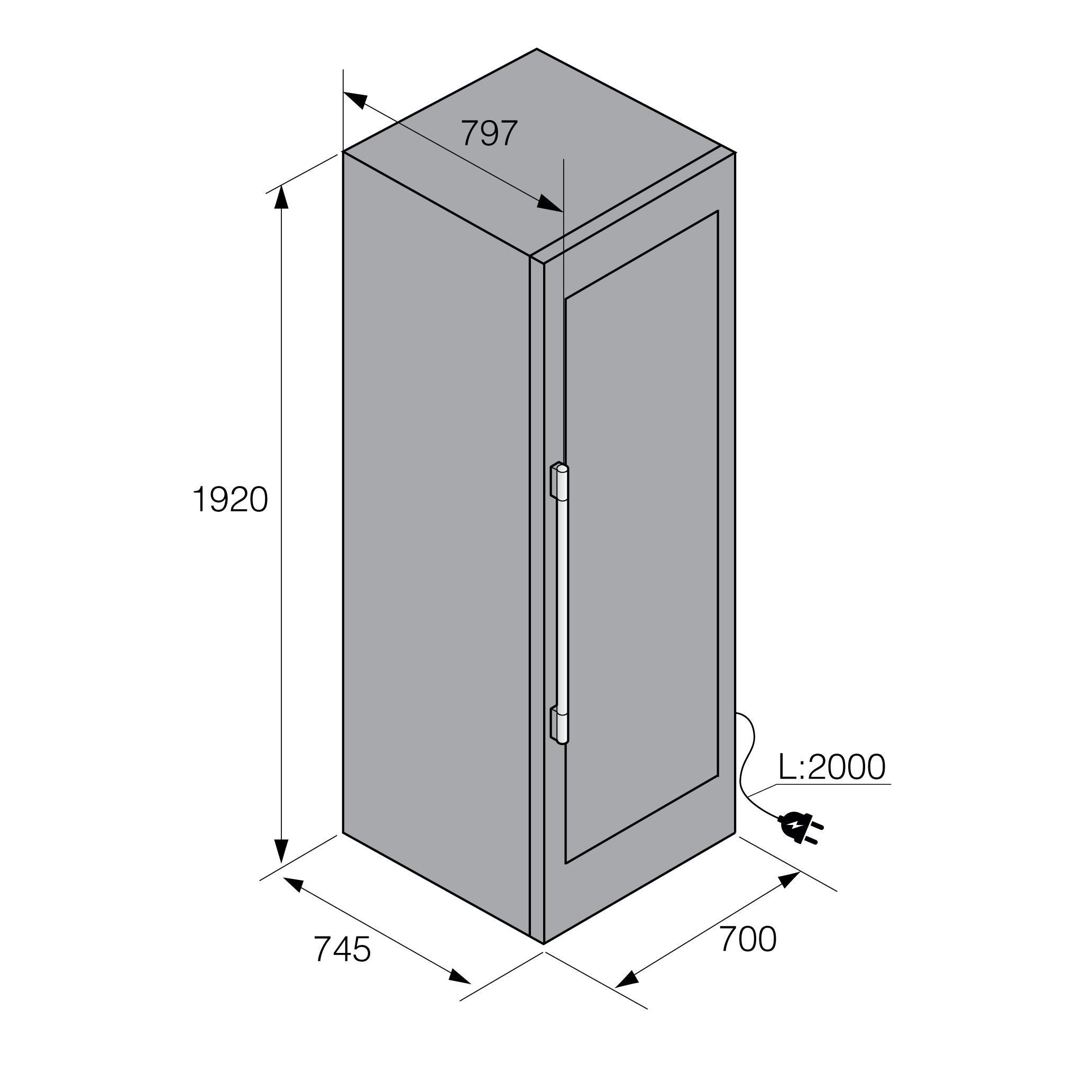 Asko 28in Freestanding Wine Cooler 737091