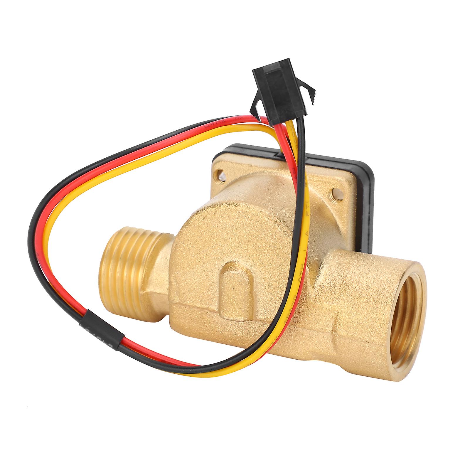 Water Flow Sensor G1/2in Female Male Thread Switch Hall Transducer Pulse Counter Dc324v