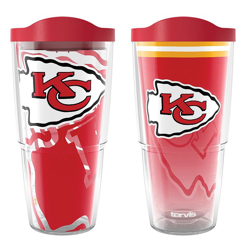 Tervis  Kansas City Chiefs 24oz NFL 2 PACK Genuine and Forever Fan