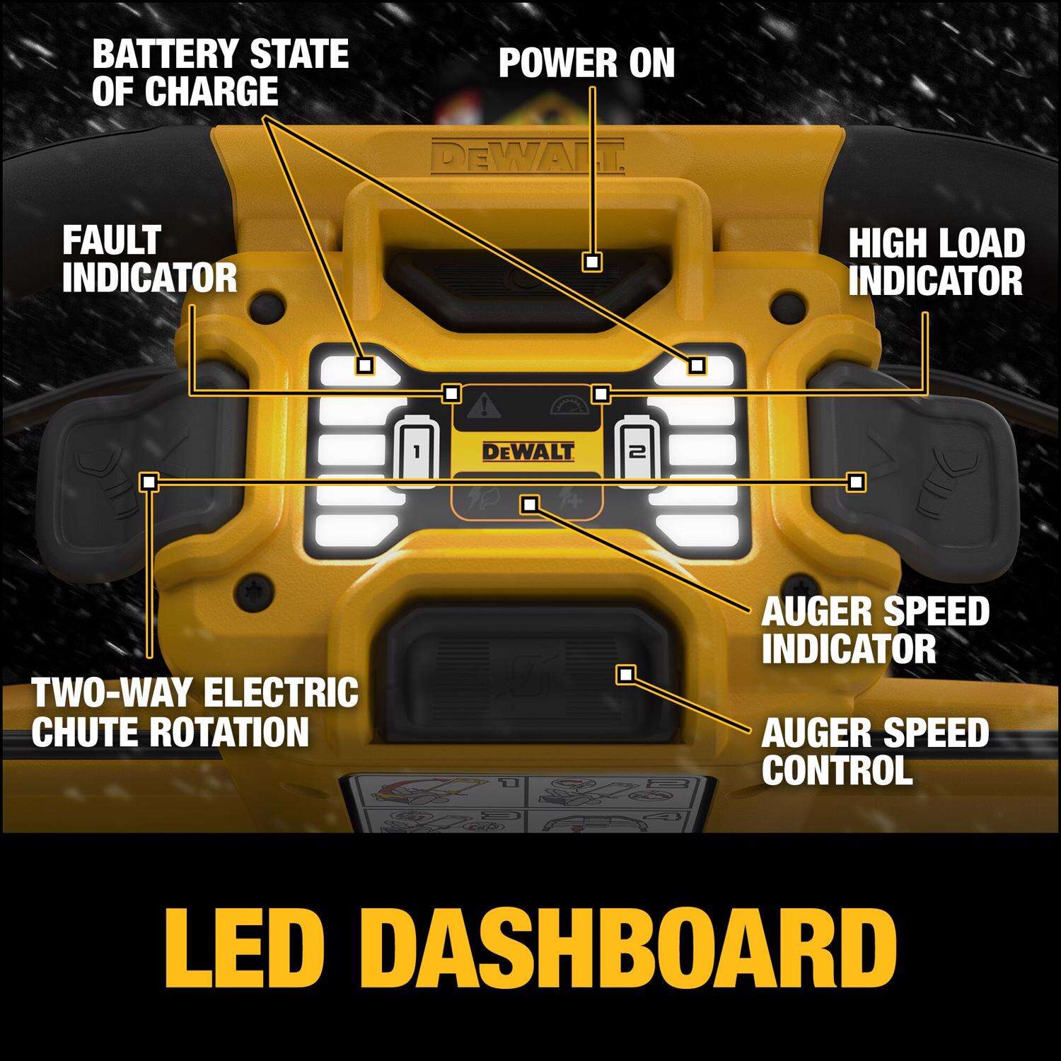 DW 60V MAX FLEXVOLT DCSNP2142Y2 21 in. Single stage 60 V Battery Snow Blower Kit (Battery and Char