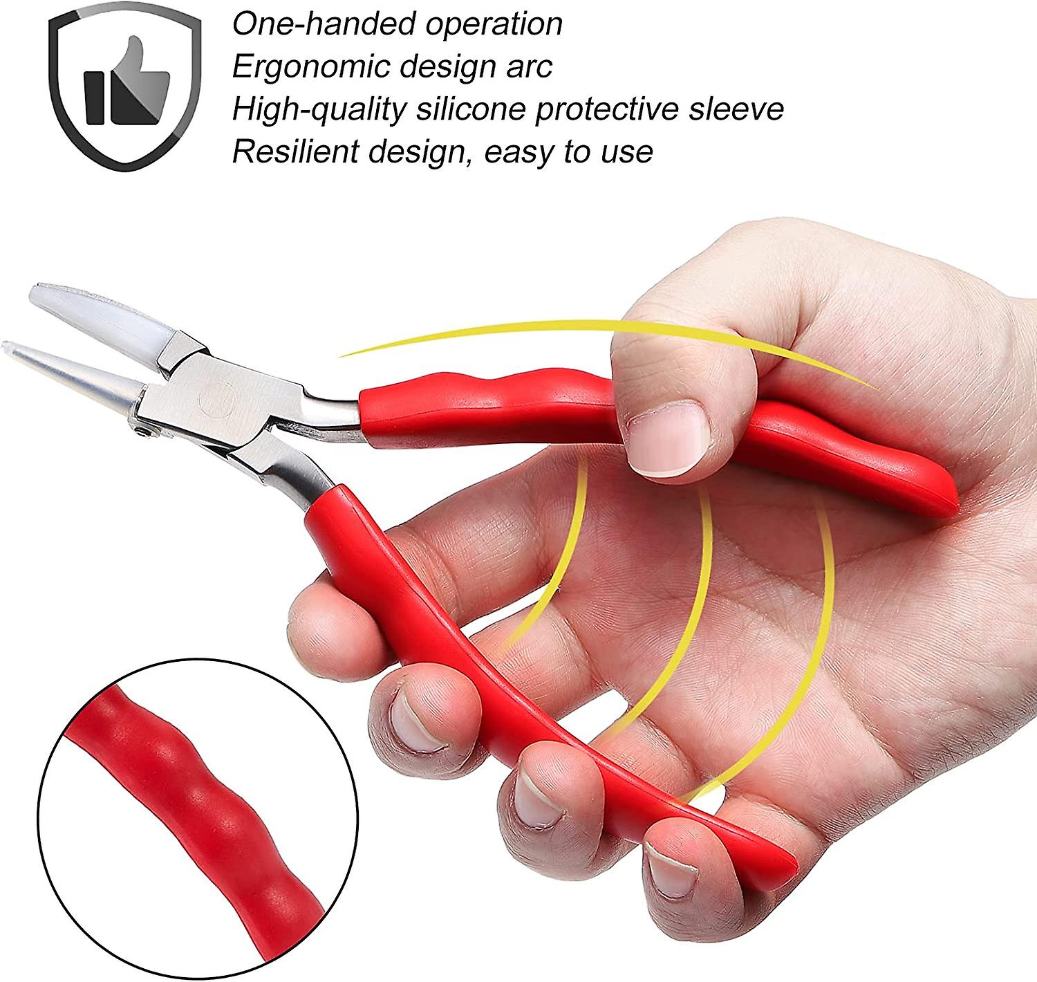 Stainless Steel Adjusting Eyeglasses Leg Tightness Half Round Plier Eyeglass Arms Frame Plier Glasses Repair Parts Tool