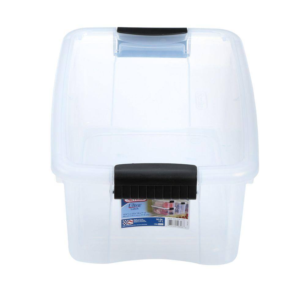 Sterilite 18-Qt. Latch Storage Box 19848606