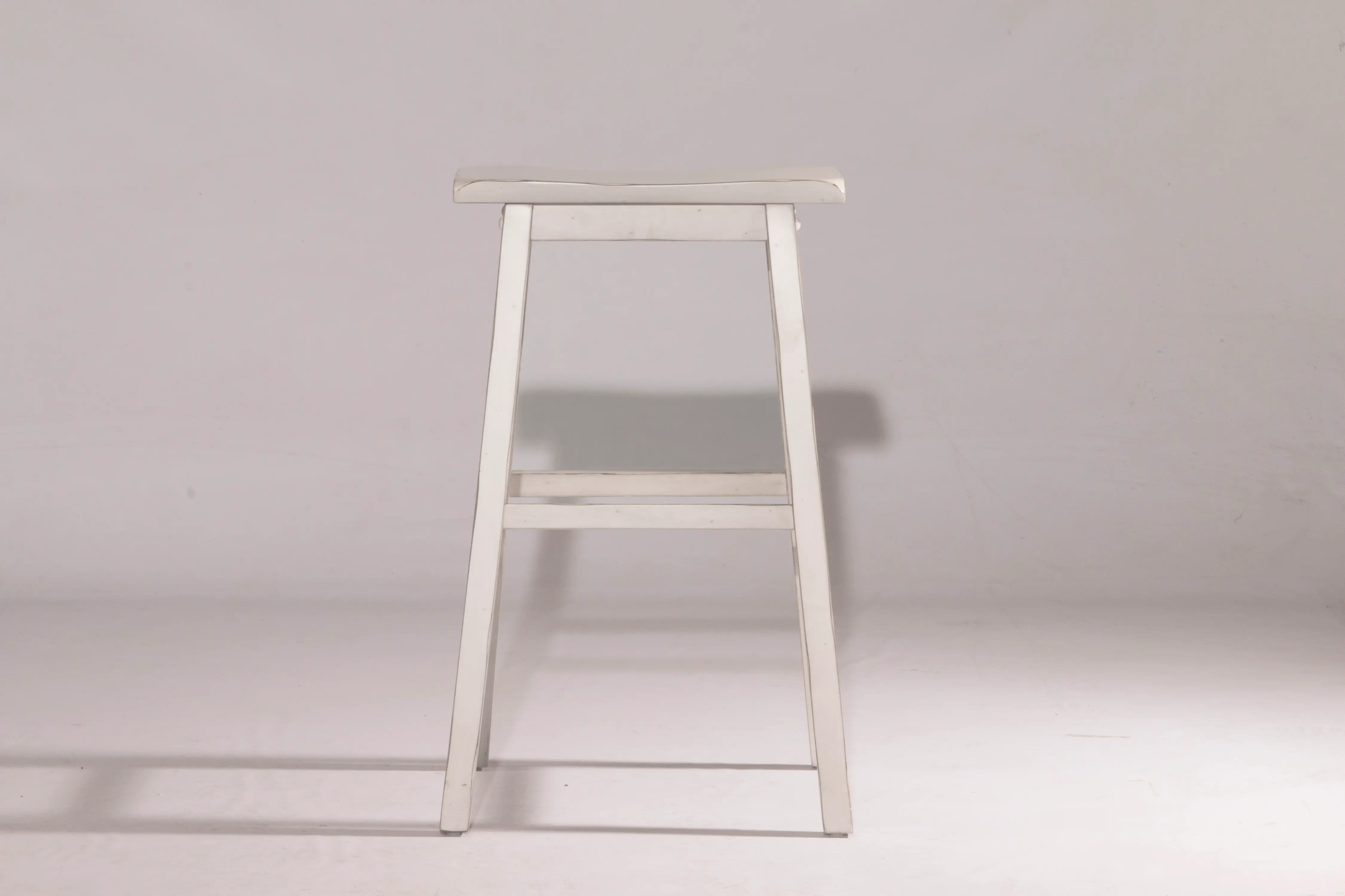 Farmhouse Sea White Backless Bar Stool - Moreno