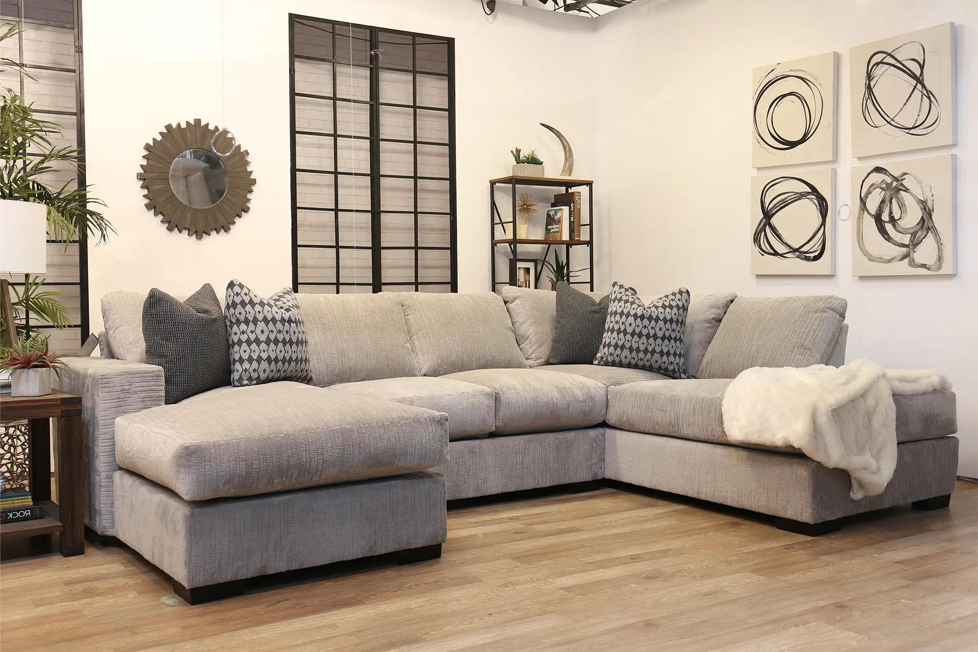 Trevi Light Gray 3 Piece Sectional