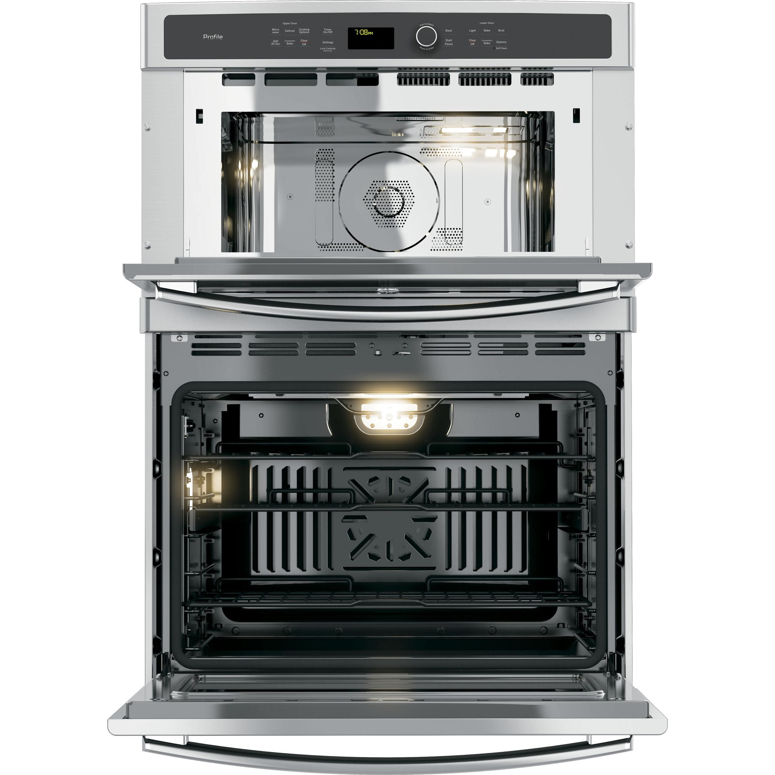 GE Profile 30-inch, 5 cu. ft. Built-in Combination Wall Oven with Convection PT7800SHSS