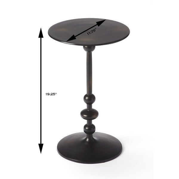 Zora Iron Pedestal End Table