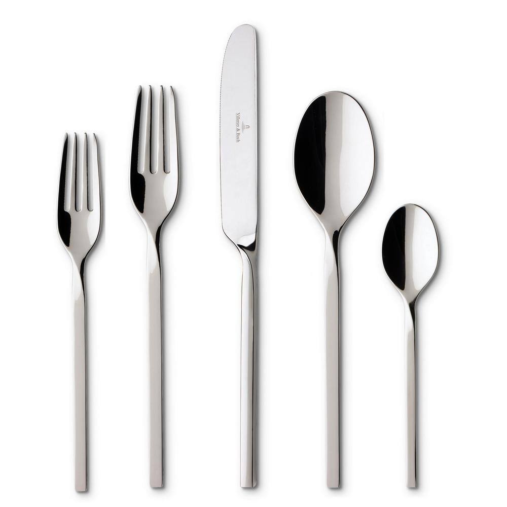 Villeroy  Boch New Wave 64-Piece Stainless Steel Flatware Service for 12 1263389093