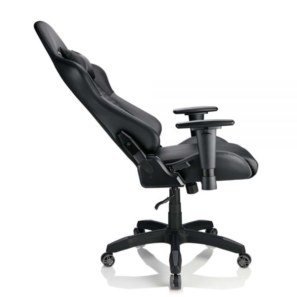 RS Gaming DRG High-Back Gaming Chair， Black/Gray