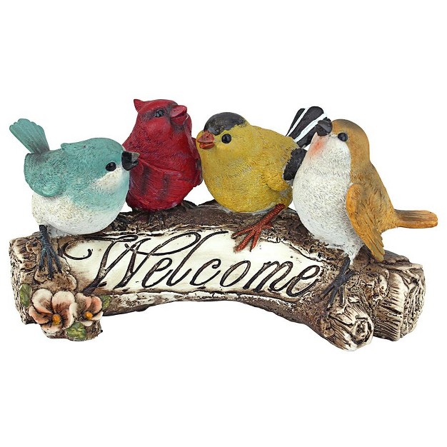 Design Toscano Birdy Welcome Statue Multicolored