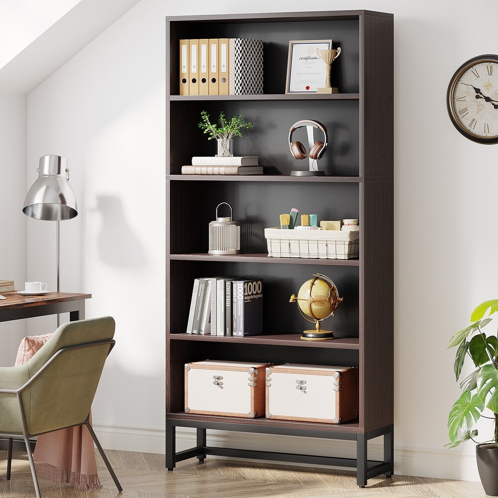 70.8 inches Bookcase Bookshelf with 5 Tier Shelves