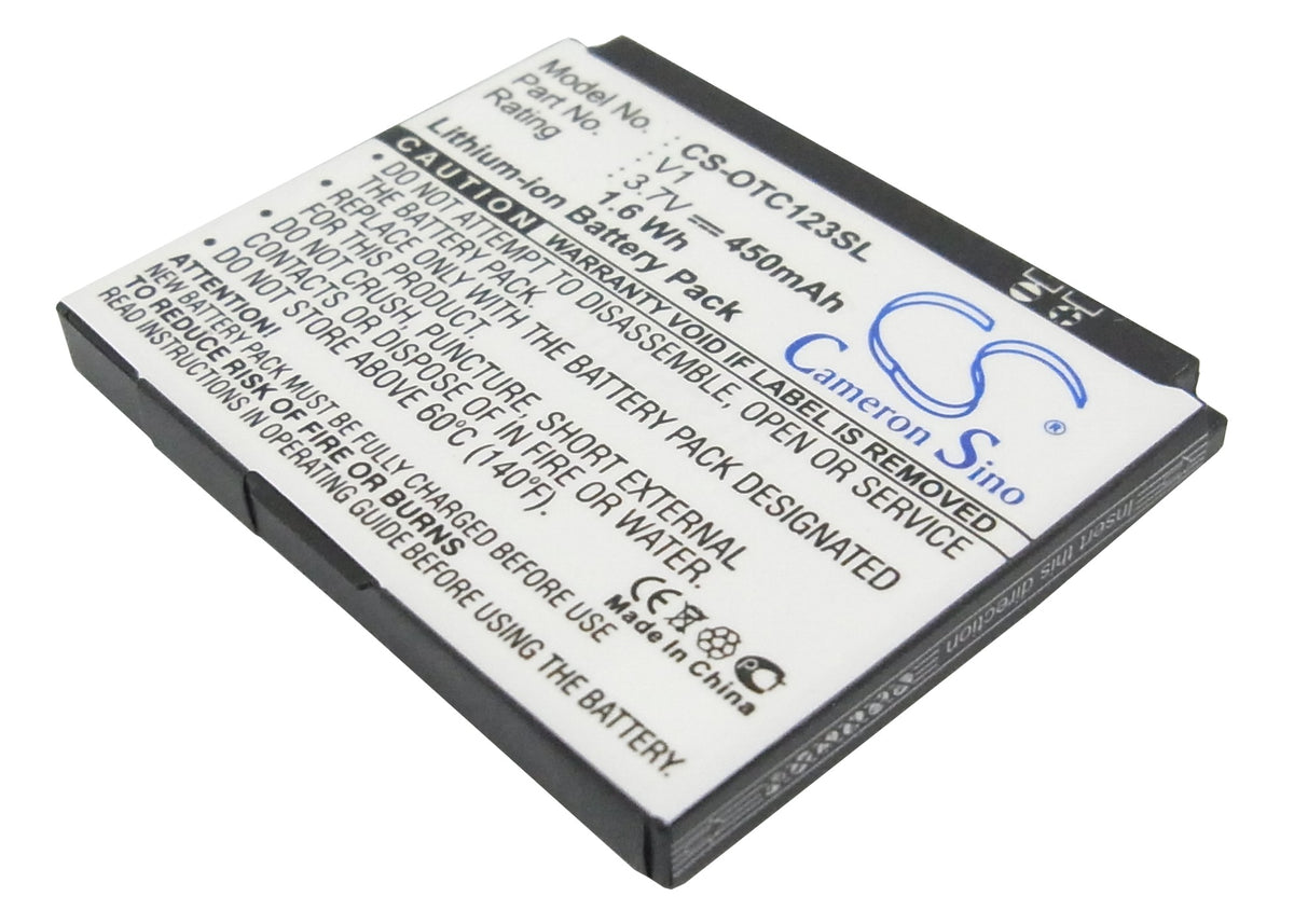 Alcatel OTC123 OTC123A Replacement Battery BatteryClerkcom Mobile Phone