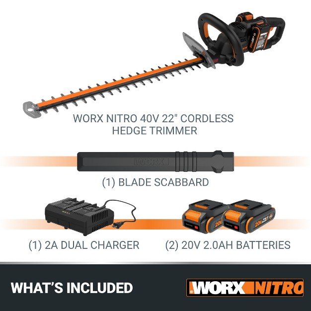 Cordless Hedge Trimmer battery amp Charger Included