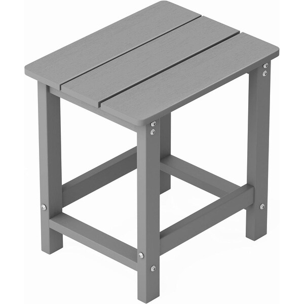 WINSOON Outside Adirondack Square Side Table，Weather Resistant Patio Table