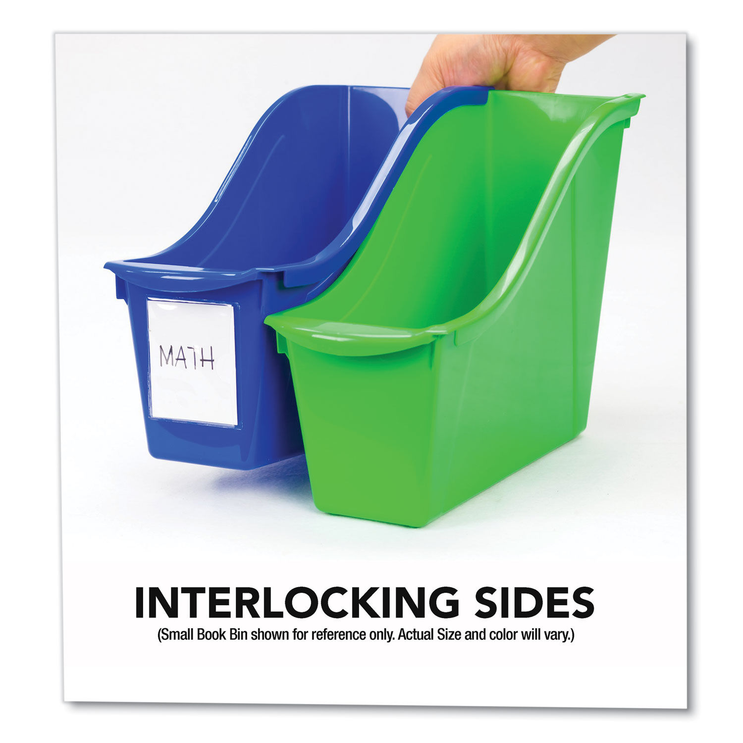 Book Bins with Metal Shelf Rack by Storex STX71125U01C