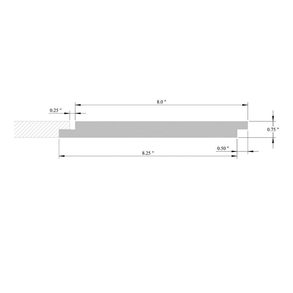 Swaner Hardwood 1 in. x 8 in. x 8 ft. Poplar Shiplap Board (2-Pack) OL1X8X8SHIPLAP