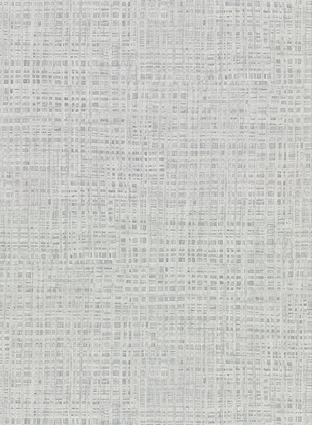 Sample Montgomery Grey Faux Grasscloth Wallpaper from the Main Street Collection