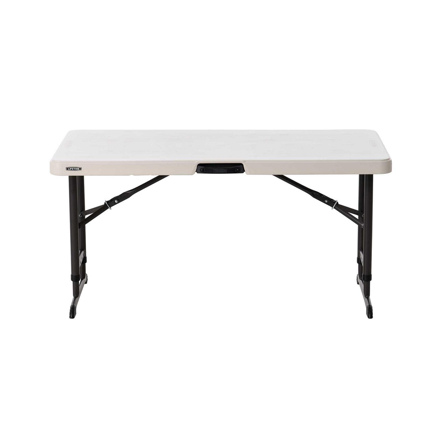 Lifetime Products 4 ft. Commercial Adjustable Folding Table