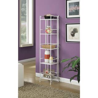 Convenience Concepts Designs2Go White 5-Tier Metal Wire Shelving Unit (13 in. W x 58 in. H x 11 in. D) 8016W
