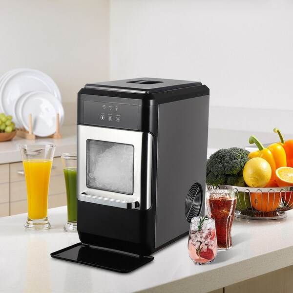 26 Lbs/24h Portable Countertop Ice Maker Machine for Crystal Ice Cubes with Ice Scoop