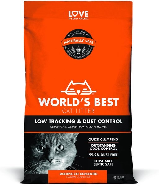 World's Best Low Tracking and Dust Control Multiple Cat Litter