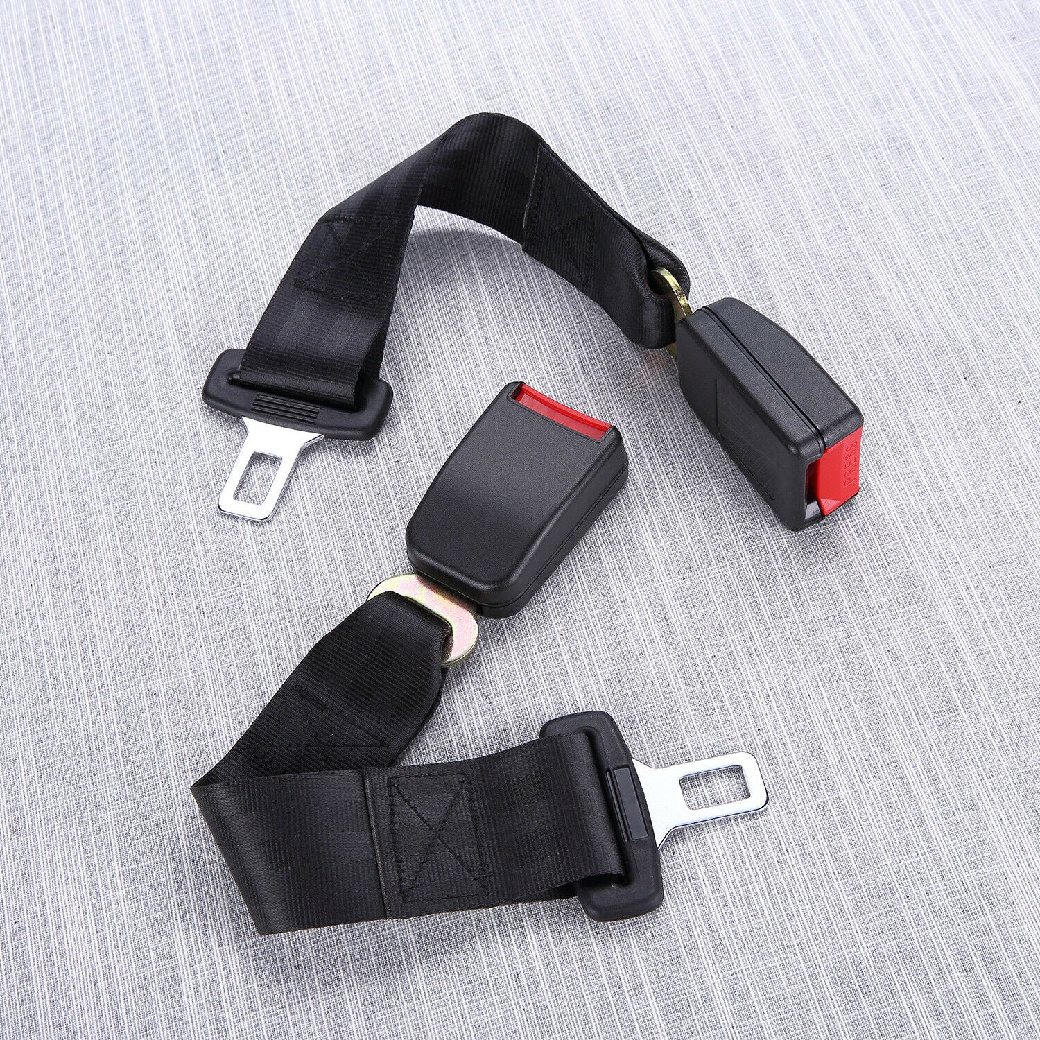 2PCS Universal Car Auto Safety Seat Belt Extender Seatbelt Extension Strap Buckle 14