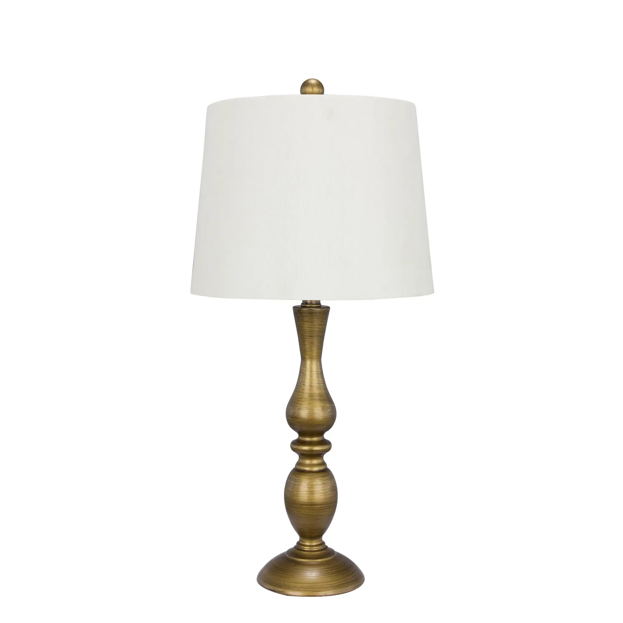 Metal Antique Brass Finish 27-inch Table Lamp