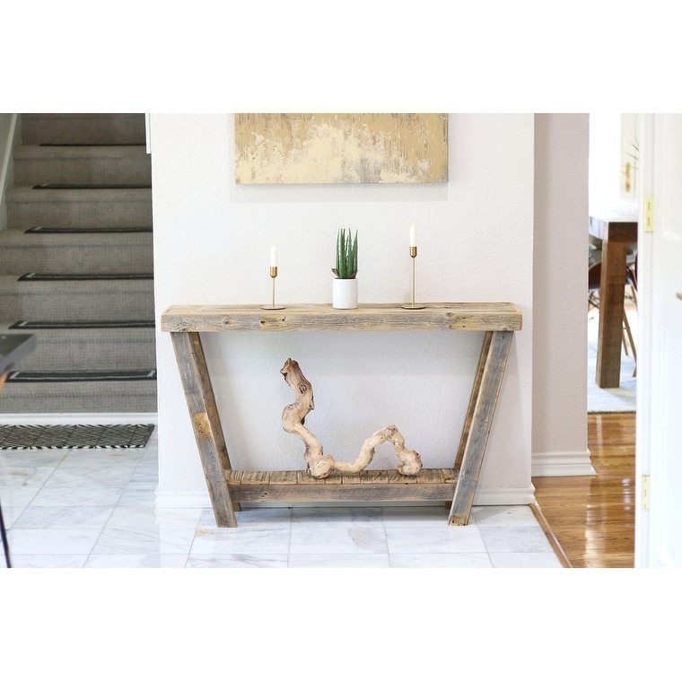 Inverted A Frame Console Table (Natural)