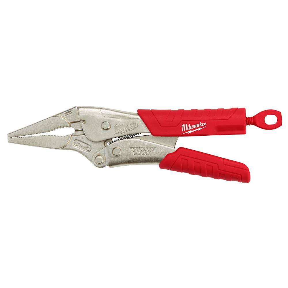 MW 9 in. Torque Lock Long Nose Locking Pliers with Durable Grip 48-22-3409