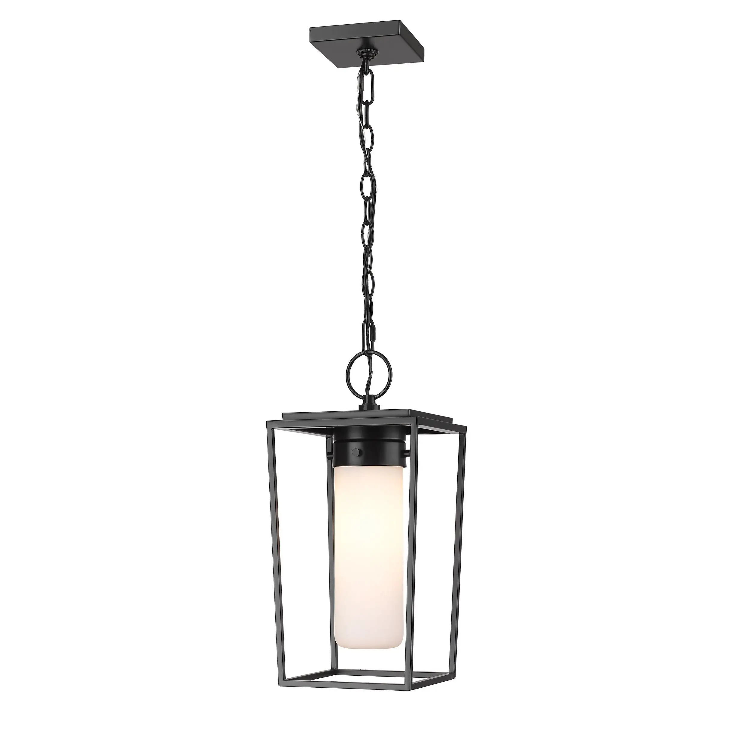 Sheridan 1 Light Outdoor Chain Mount Ceiling Fixture - Black