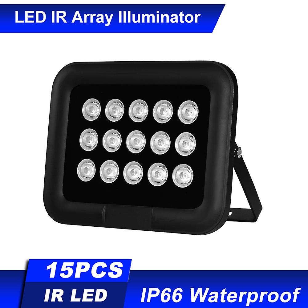 Infrared Illuminator 15pcs Array Ir Leds Ir Illuminator Night Vision Wide Angle Long Range Outdoor Waterproof For Cctv Security Camera No.328017