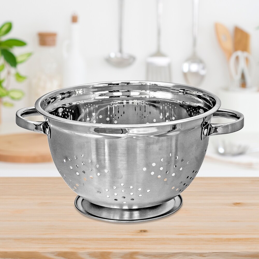 IH Casa Decor Stainless Steel Deep Colander With Handles 13\