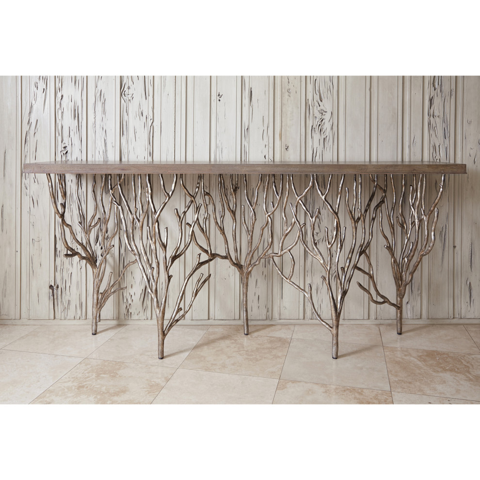 Ambella Home Collection Forest Console Table   Rustic   Console Tables   by GreatFurnitureDeal  Houzz