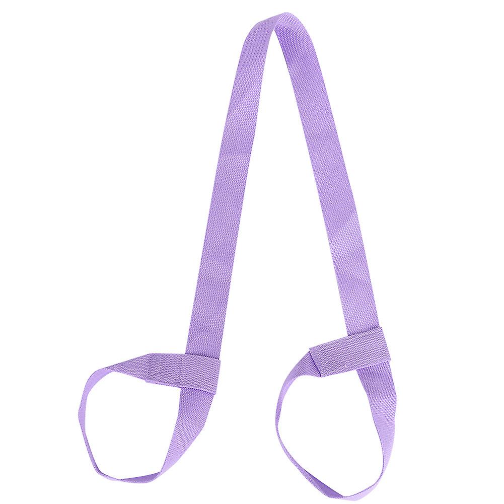 Adjustable Yoga Mat Sling Strap Portable Carrier Belt Sports Gym (light Purple)