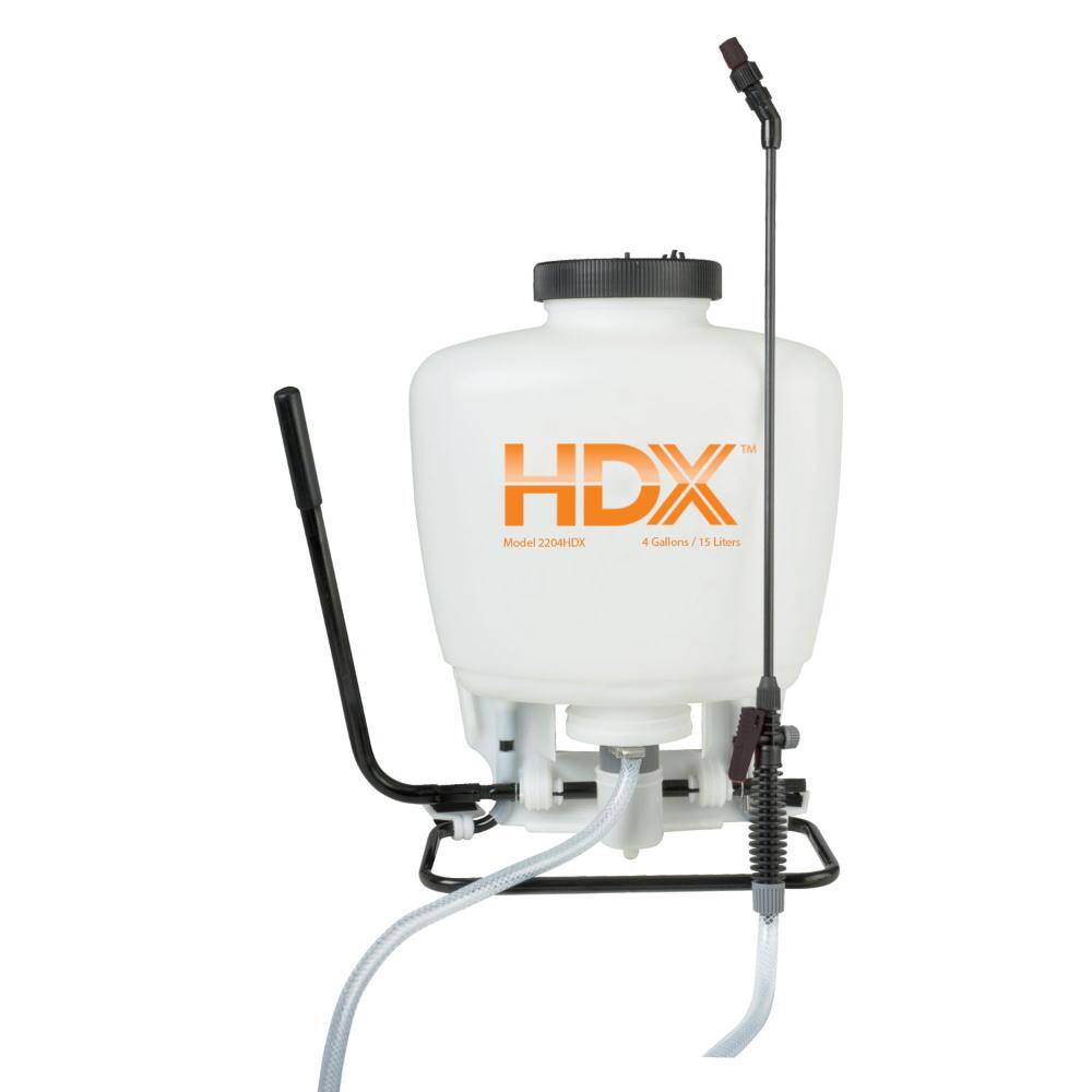 HDX 4 Gallon Manual Piston Pump Backpack Sprayer 2204HDX