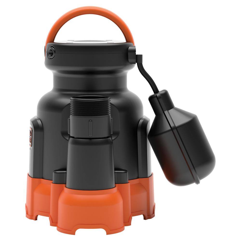 BLACK+DECKER 14 HP Submersible Sump Pump Tethered Switch BXWP62200